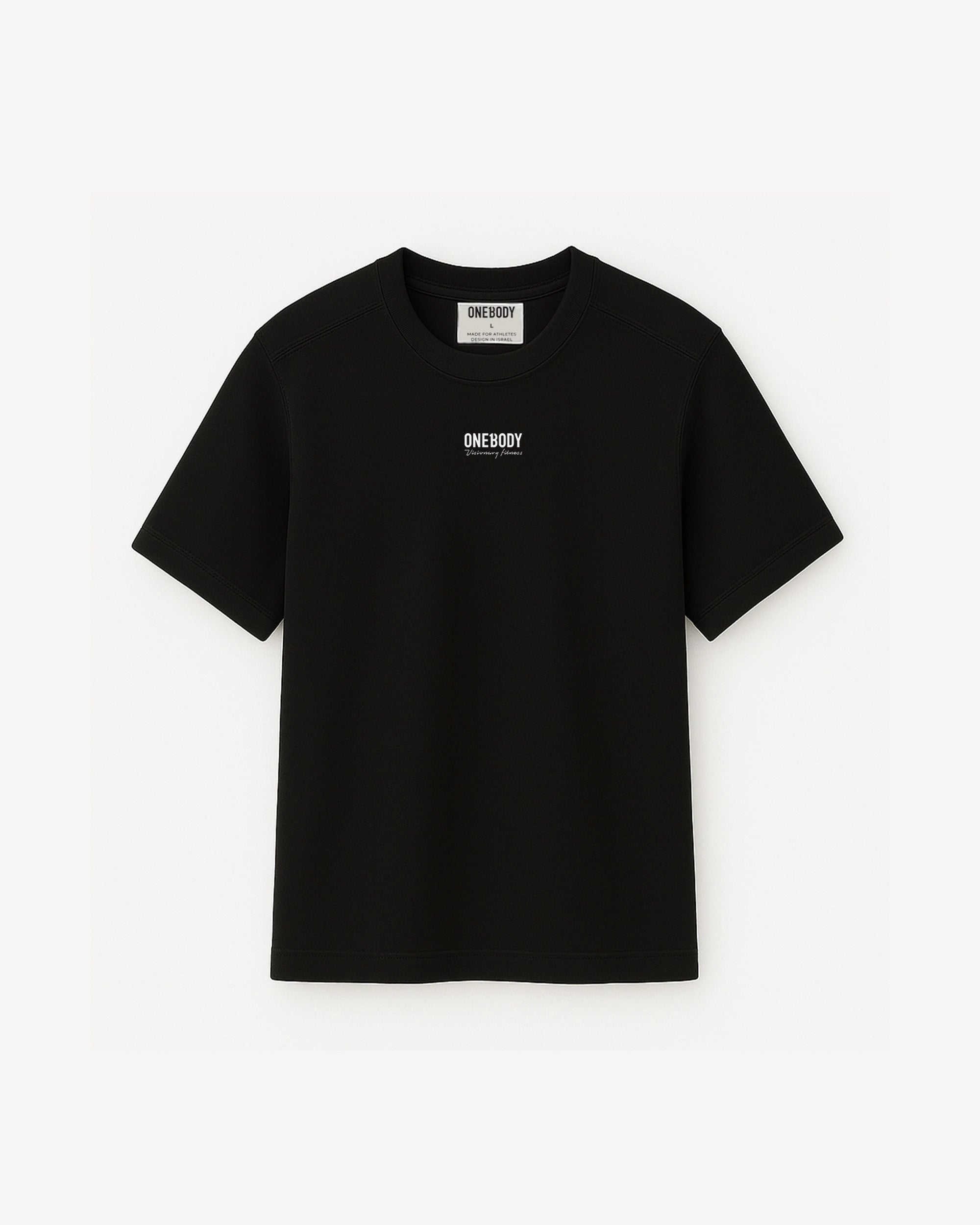חולצת אימון אוברסייז שחורה - ONEBODY