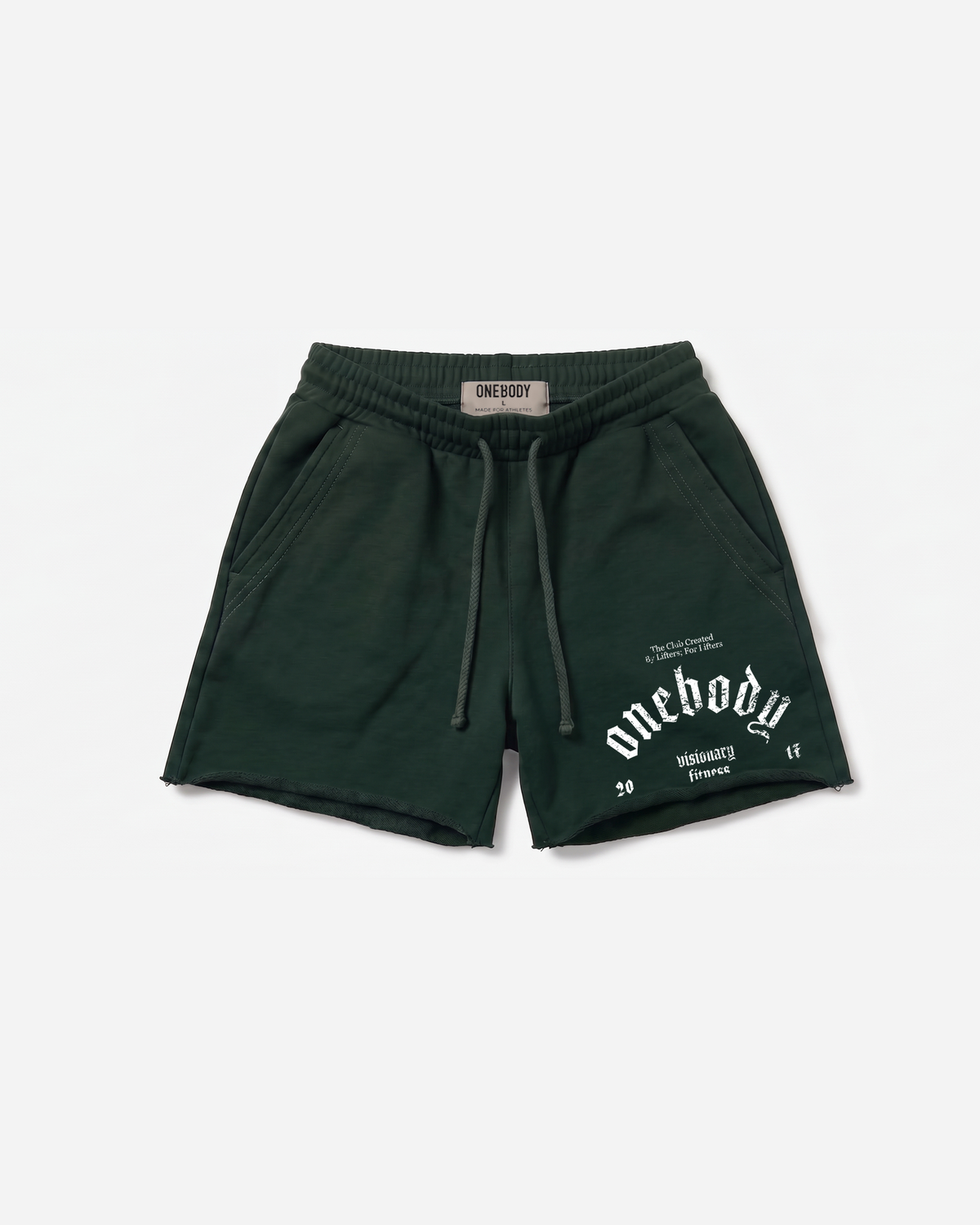 Lifting Raw Shorts - Dark Green