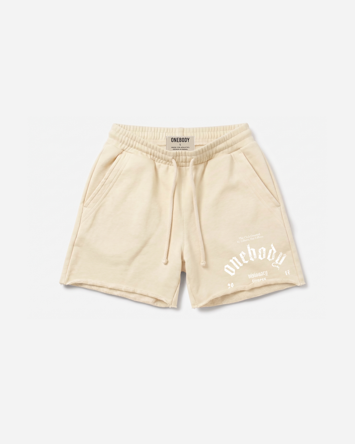 Lifting Raw Shorts - White Cream